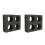 2Pcs Black Epe Cup Carrier Trays for Takeout Drinks 3