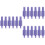18St Elektrische Borstkolf Adapter Connector Paars 6