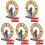5Pcs Kids Wooden Time Clock Toy for Math Learning and Cognition 3