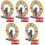5Pcs Kids Wooden Time Clock Toy for Math Learning and Cognition 4