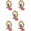 5Pcs Kids Wooden Time Clock Toy for Math Learning and Cognition 9