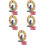 5Pcs Kids Wooden Time Clock Toy for Math Learning and Cognition 8