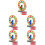 5Pcs Kids Wooden Time Clock Toy for Math Learning and Cognition 7