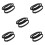 5Pcs Garment Steamer Nozzle Brush Black Plastic Durable Cleaning Tool 9