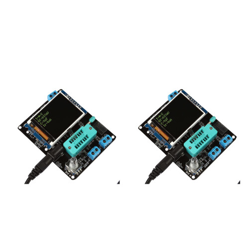 2Pcs Npn Pnp Scr Tester Multi-Use Transistor Meter with LCD Display 2