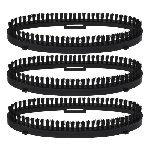 5Pcs Garment Steamer Nozzle Brush Black Plastic Durable Cleaning Tool 1