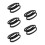 5Pcs Garment Steamer Nozzle Brush Black Plastic Durable Cleaning Tool 5