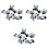 15Pcs Cute Panda Figurine Decor Mini Chopstick Holders for Tableware 3