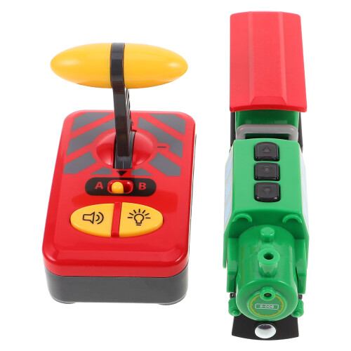5Pcs Plastic Electric Train Set for Boys Green Creative Home Toy 1