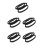 5Pcs Garment Steamer Nozzle Brush Black Plastic Durable Cleaning Tool 7