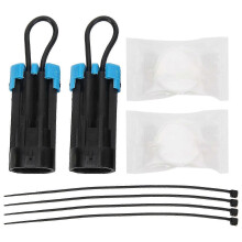 (As show, One size) 2pcs Car Seat Belt Bypass Plug MoistureProof Replacement for Compatible Models 2015+
