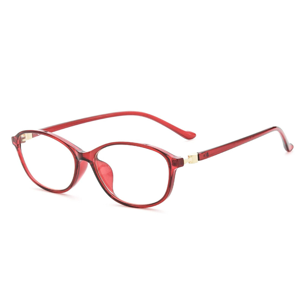 Red/Blue/Light Reading Glasses +4.00 Tr90 Flexible Frame Blocking Uv Protection For Men And Women