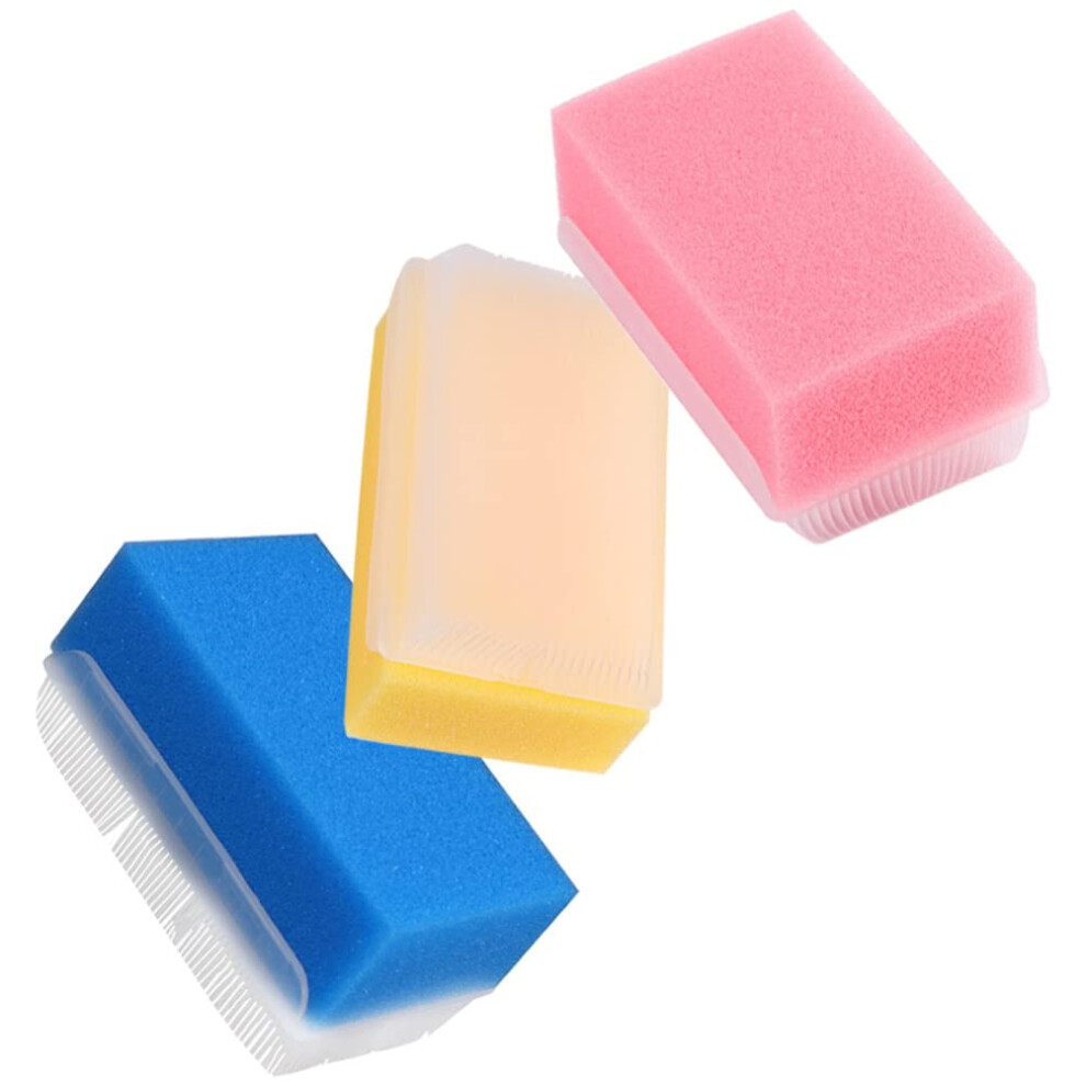 Baby Bath Sponge and Infant Bath Brush Set, Soft Newborn Scrubber with Gentle Skin Cleansing and Scalp Care