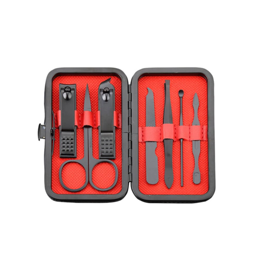 Nail Clippers Set Manicure Kit 7PCS Carbon Steel Grooming Tools for Travel and Nail Care