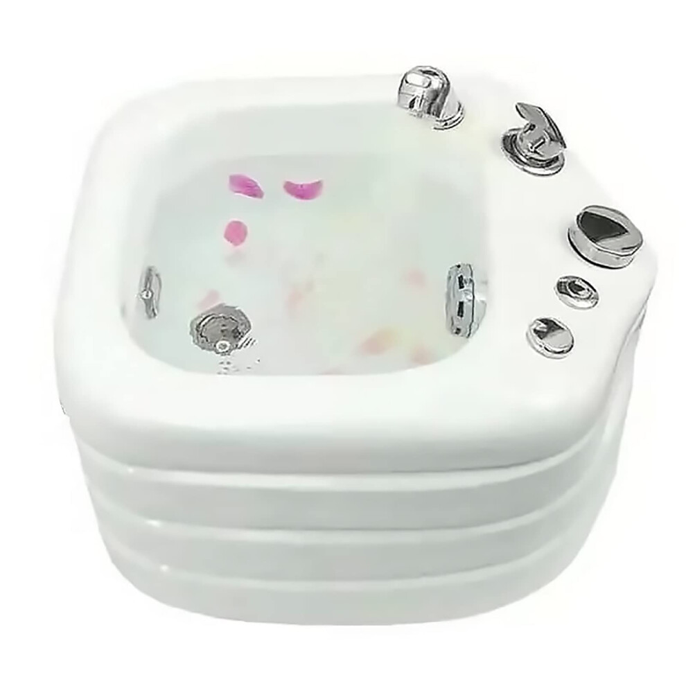 Light Foot Spa Acrylic Single Soak Tub With Pedicure Rest Bubble Massage And Color Changing
