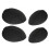 4Pcs Hair Volume Insert and Bun Maker Set, Invisible Boost, Secure Grip, Black Dual Size 1