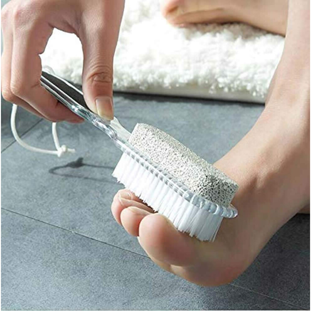 4 in 1 Foot Scrubber with Pumice Stone Pedicure Foot File for Dead Skin and Callus Removal