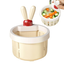 Stainless Steel Sink Strainer Basket with Automatic Draining, Cute Bunny Design, Removable for Easy Cleaning