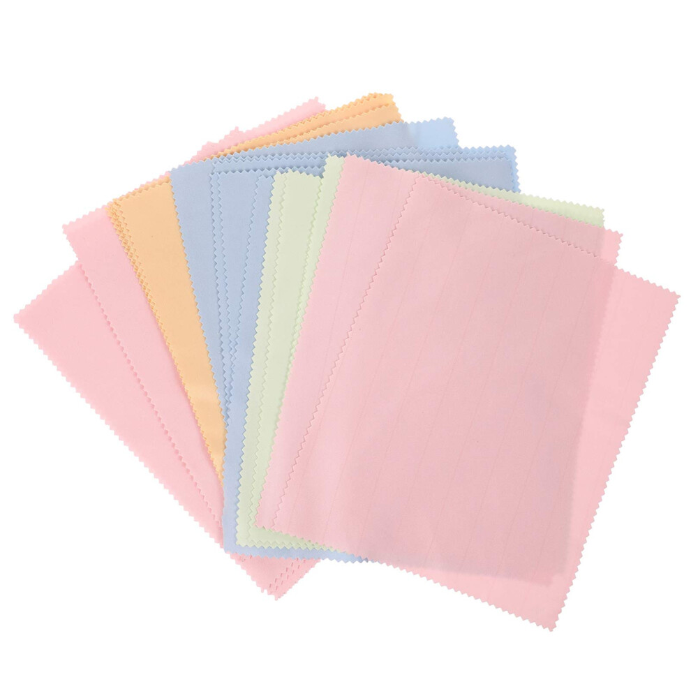 24pcs Microfiber Cleaning Cloth Pack for Eyeglasses Cameras Screens Scratch Lint