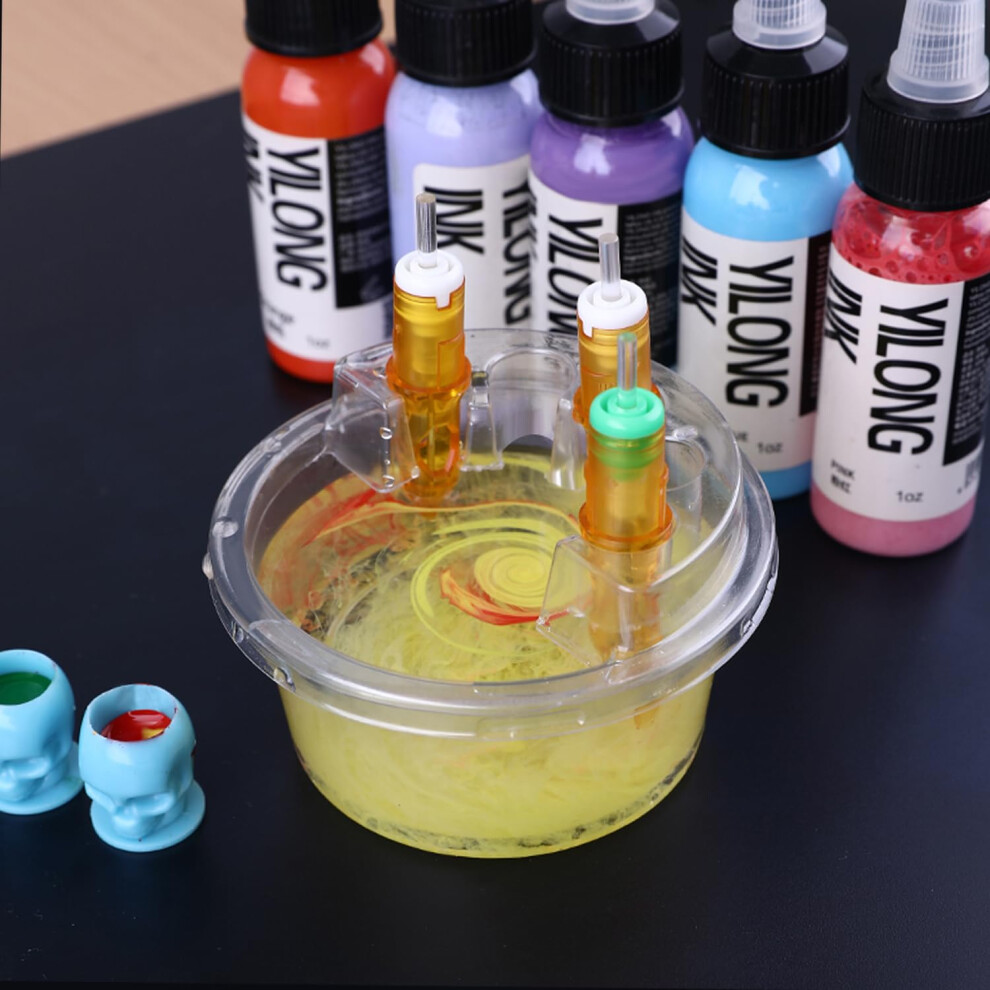 Tattoo Ink Cup Holder Tray 20PCS Disposable Plastic Stand for Needles and Rinse Cups