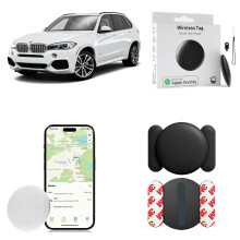 GPS Tracker for Vehicles RealTime Magnetic Waterproof Car Tracking Device No Monthly Fee Compatible with iOS Find My