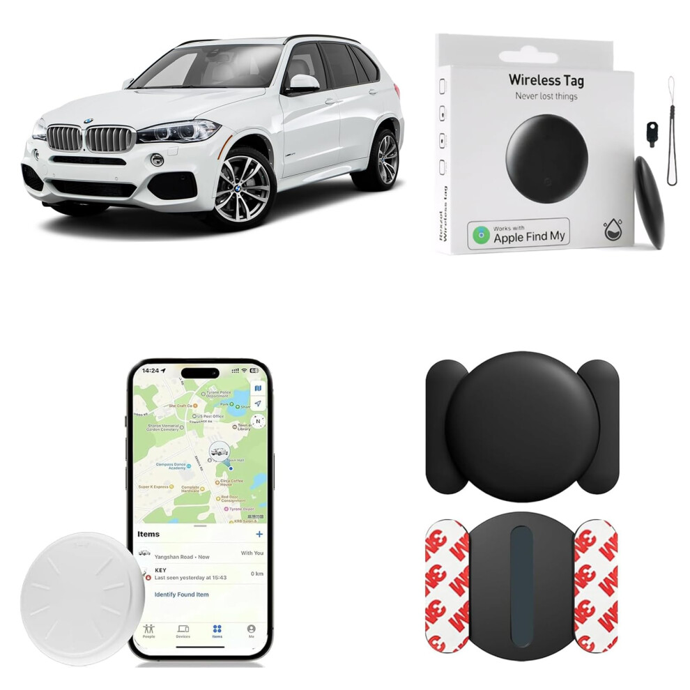 GPS Tracker for Vehicles RealTime Magnetic Waterproof Car Tracking Device No Monthly Fee Compatible with iOS Find My