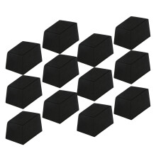 12Pcs Black Sound Absorbing Wedges 15cm Acoustic Panels for Studio