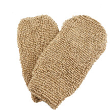 2 Pack Natural Hemp Exfoliating Shower Gloves for Gentle Skin Scrub and Dead Skin Removal