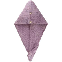 2pcs Double Thick Microfiber Hair Towel Quick Dry DualSided Soft Cap with Rippled Edge Gift Set