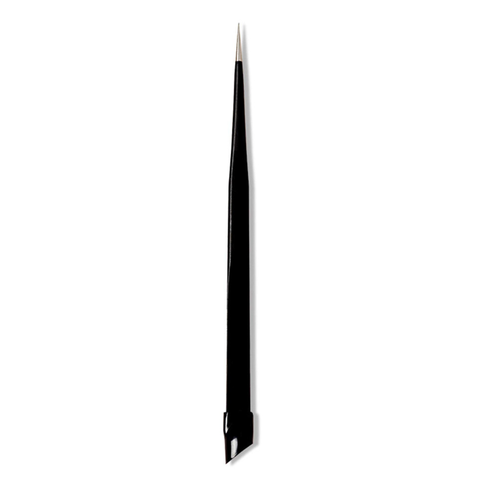 Nail Art Tweezers and Rhinestone Picker with Precision Stainless Tip and Soft Silicone Press Head
