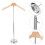 2Stk Stehende Kleiderhalter Beiger T-Shirt Stand Mit 11