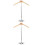 2Stk Stehende Kleiderhalter Beiger T-Shirt Stand Mit 7