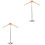 2Stk Stehende Kleiderhalter Beiger T-Shirt Stand Mit 5
