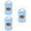 3Pcs Kitchen Multi-Function Blue Storage Jars with Sealing Lids 7