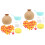 2Sets Moderne DIY Vase Holz Farbenfrohe 6