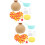 2Sets Moderne DIY Vase Holz Farbenfrohe 9