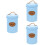 3Pcs Kitchen Multi-Function Blue Storage Jars with Sealing Lids 6