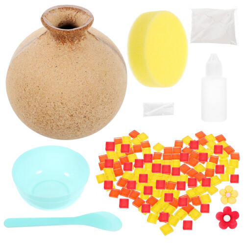 2Sets Moderne DIY Vase Holz Farbenfrohe 1