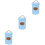 3Pcs Kitchen Multi-Function Blue Storage Jars with Sealing Lids 5