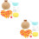 2Sets Moderne DIY Vase Holz Farbenfrohe 8