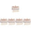 5Sets Beiger Abend Clutch Bag Mit Perlen Damen 5