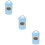 3Pcs Kitchen Multi-Function Blue Storage Jars with Sealing Lids 9