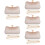 5Sets Beiger Abend Clutch Bag Mit Perlen Damen 10