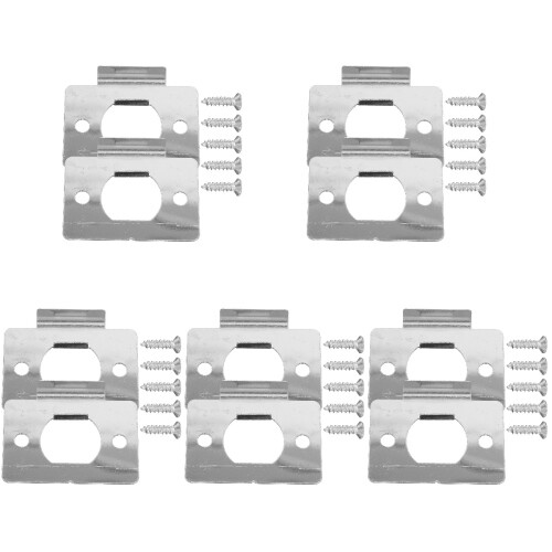 10Stk Türschlagplatten Set Metall Türverstärkung Abdeckplatte 2