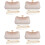 5Sets Beiger Abend Clutch Bag Mit Perlen Damen 8