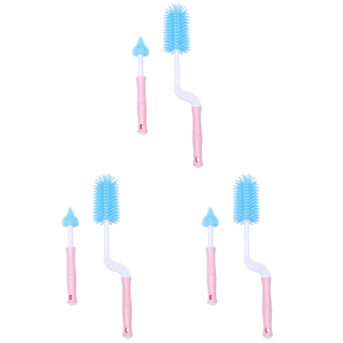 3Ensembles Brosses Durable Pour Bébé Avec Rotatif 1