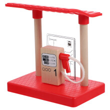 3Pièces Accessoire Bois Station-Service Pour Jeu Gare Enfants