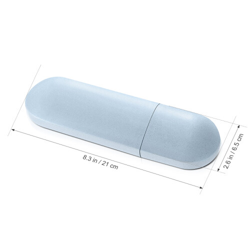Portable Toothbrush And Toothpaste Case Wheat Travel Holder 2