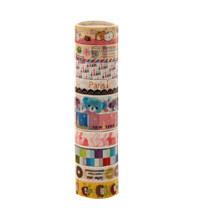 30Pcs DIY Craft Masking Tape Colorful PVC Tape for School and Art