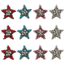 24Pcs DIY Embroidery Star Patches Multi Color Sewing Patch for Clothes